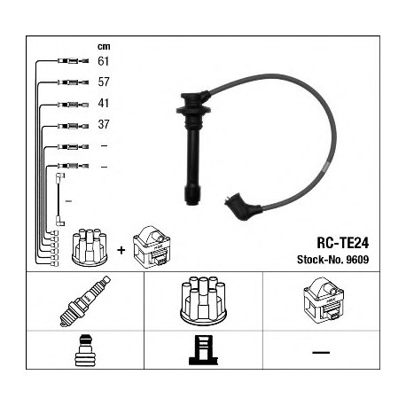 Μπουζοκαλώδια & εξαρτήματα σύνδεσης NGK 9609