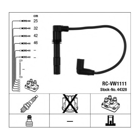 Μπουζοκαλώδια & εξαρτήματα σύνδεσης NGK 44328