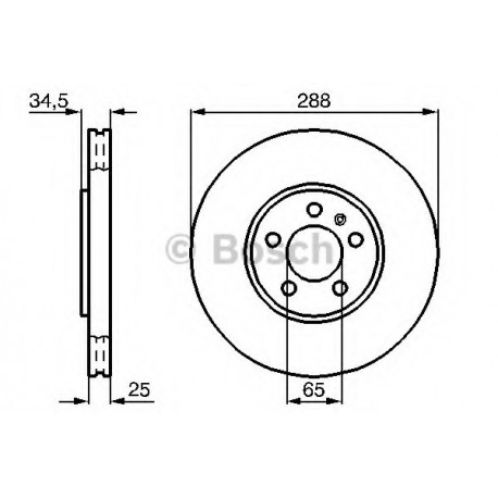 Σετ Δισκόπλακες BOSCH 0986478867