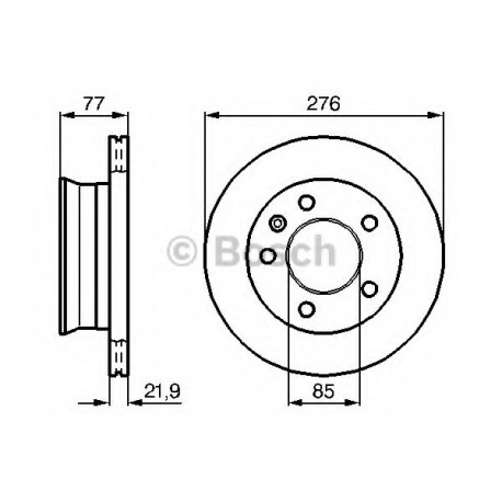 Σετ Δισκόπλακες BOSCH 0986478849