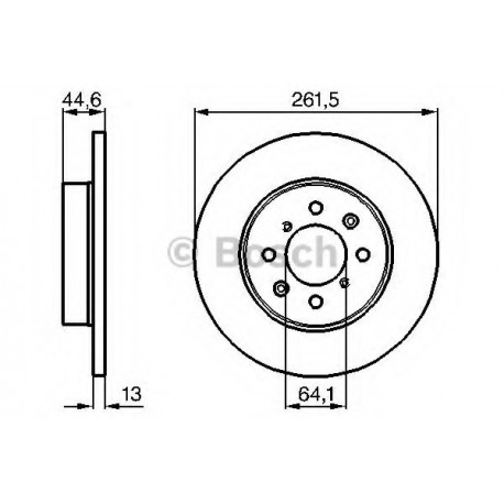 Σετ Δισκόπλακες BOSCH 0986478889