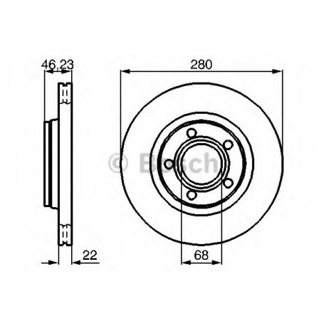 Σετ Δισκόπλακες BOSCH 0986478869