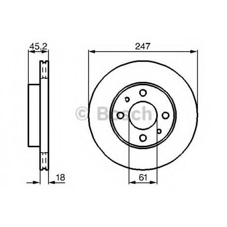 Σετ Δισκόπλακες BOSCH 0986478459