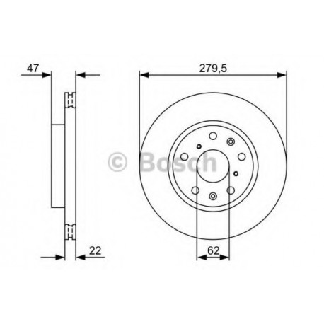 Σετ Δισκόπλακες BOSCH 0986479403