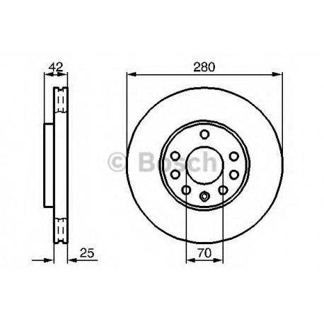 Σετ Δισκόπλακες BOSCH 0986478883