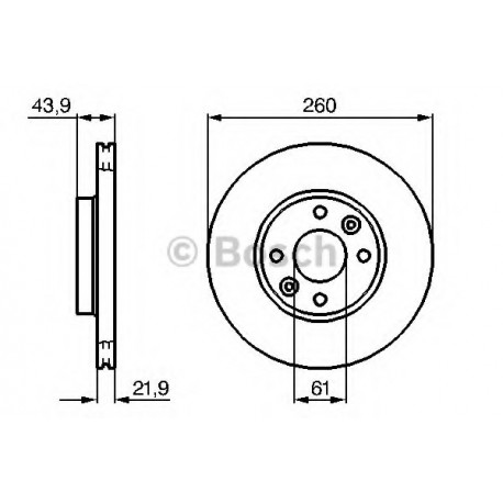 Σετ Δισκόπλακες BOSCH 0986479103