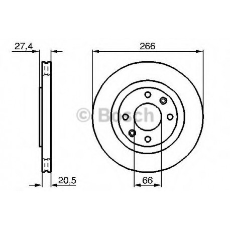Σετ Δισκόπλακες BOSCH 0986478268