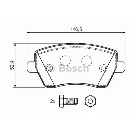 Σετ Τακάκια BOSCH 0986424795