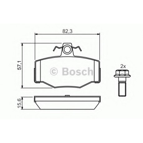 Σετ Τακάκια BOSCH 0986460993