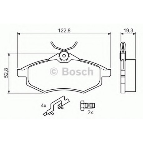 Σετ Τακάκια BOSCH 0986494262