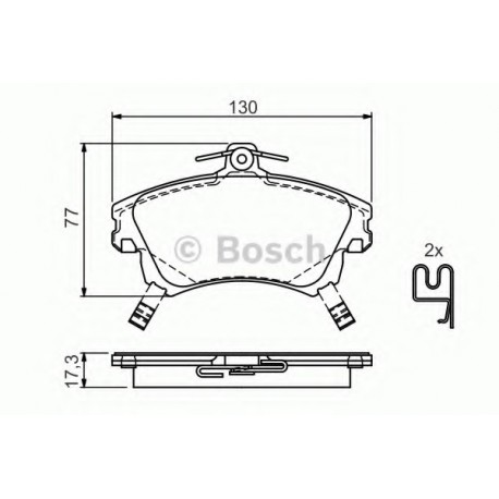 Σετ Τακάκια BOSCH 0986424541