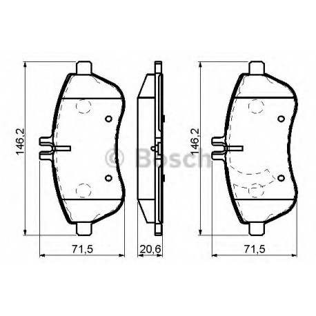 Σετ Τακάκια BOSCH 0986494161
