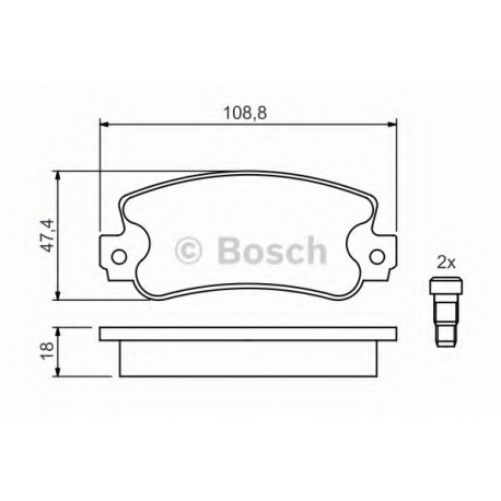 Σετ Τακάκια BOSCH 0986424098