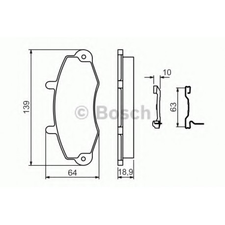 Σετ Τακάκια BOSCH 0986494292