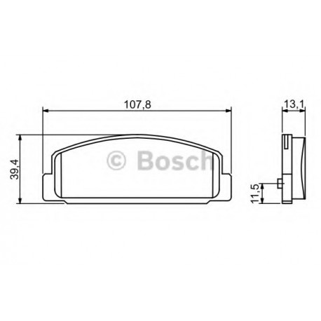 Σετ Τακάκια BOSCH 0986424817