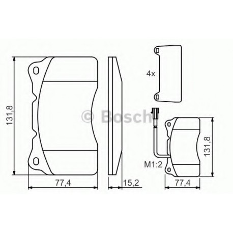 Σετ Τακάκια BOSCH 0986494131