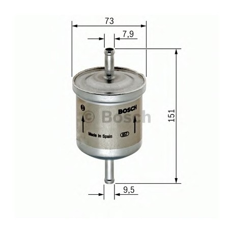 Φίλτρο Καυσίμου BOSCH 0450905985