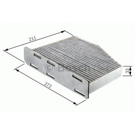 Φίλτρο Αέρα Εσωτερικού Χώρου BOSCH 1987432397