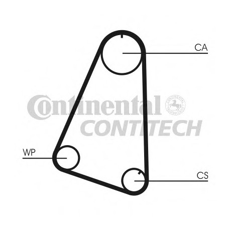 Ιμάντας χρονισμού CONTINENTAL CT504