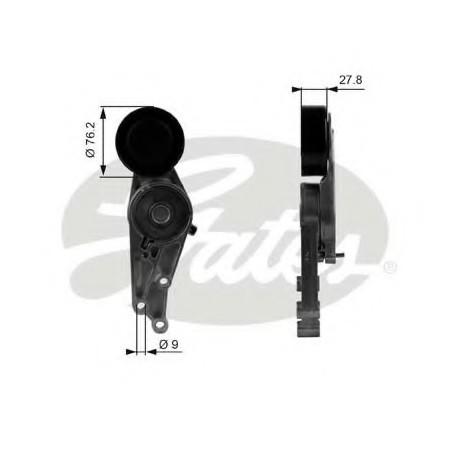 Τεντωτήρας ιμάντα poly-V GATES T38207