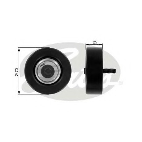 Τροχαλία αδρανείας ιμάντα poly-V GATES T36175