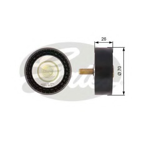 Τροχαλία αδρανείας ιμάντα poly-V GATES T36296