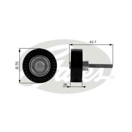 Τροχαλία αδρανείας ιμάντα poly-V GATES T38054