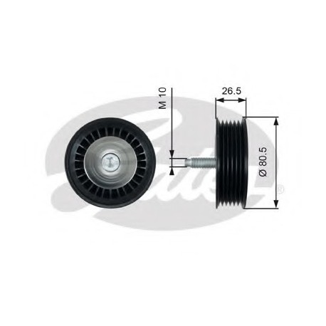 Τροχαλία αδρανείας ιμάντα poly-V GATES T36490