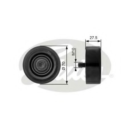 Τροχαλία αδρανείας ιμάντα poly-V GATES T36206