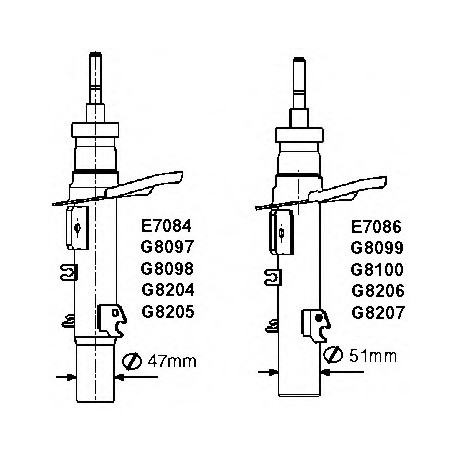 Αμορτισέρ MONROE G8204