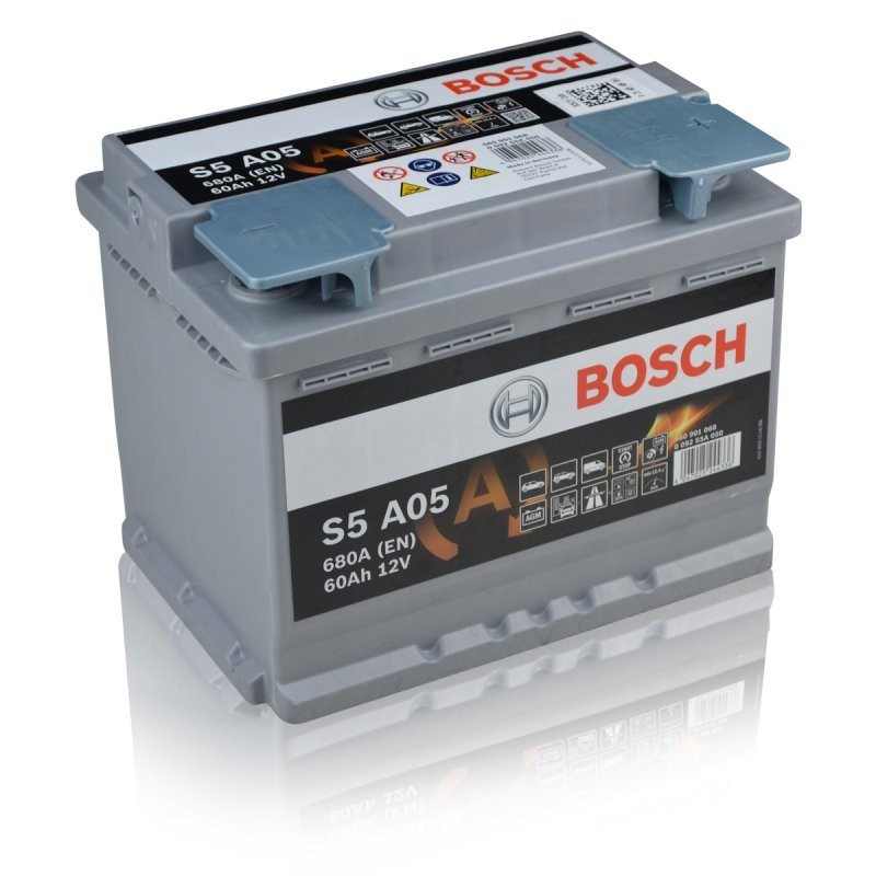 Μπαταρία Αυτοκινήτου Bosch S5A05 12V 60Ah 680A - AGM -START.STOP - Bosch Car  Service