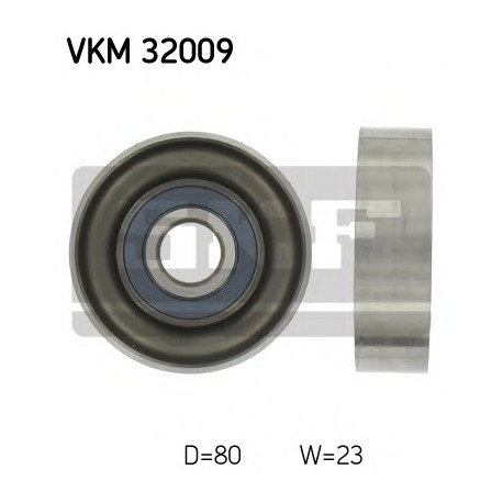 Τροχαλία αδρανείας ιμάντα poly-V SKF VKM32009
