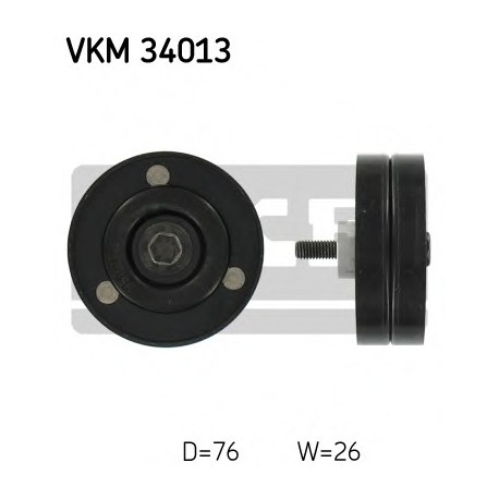 Τροχαλία αδρανείας ιμάντα poly-V SKF VKM34013