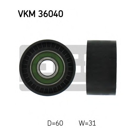 Τροχαλία αδρανείας ιμάντα poly-V SKF VKM36040