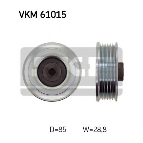 Τροχαλία αδρανείας ιμάντα poly-V SKF VKM61015