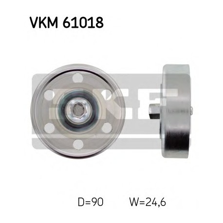 Τροχαλία αδρανείας ιμάντα poly-V SKF VKM61018