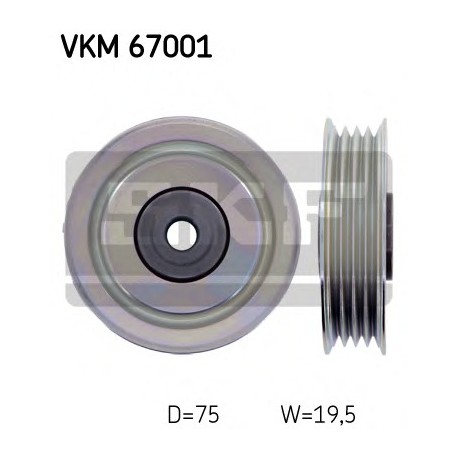 Τροχαλία αδρανείας ιμάντα poly-V SKF VKM67001