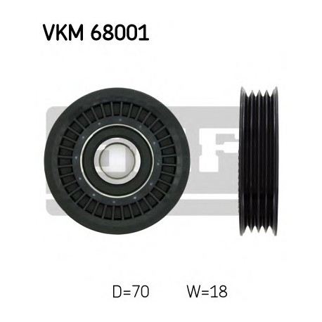 Τροχαλία αδρανείας ιμάντα poly-V SKF VKM68001