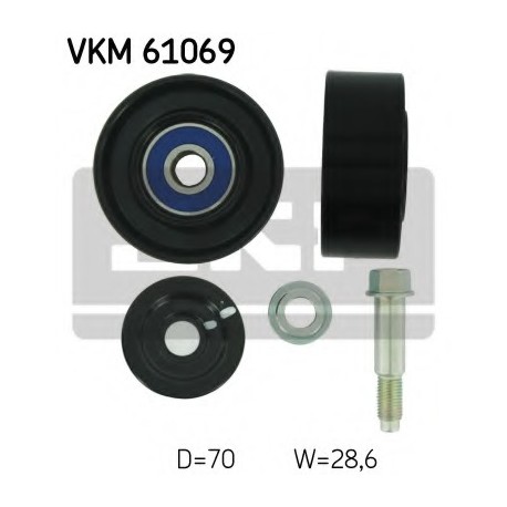 Τροχαλία αδρανείας ιμάντα poly-V SKF VKM61069