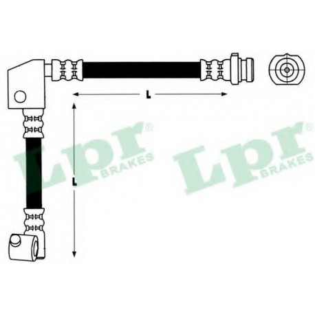 Ελαστικοί σωλήνες φρένων (μαρκούτσια) LPR 6T47384