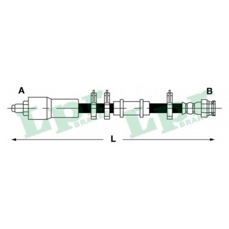 Ελαστικοί σωλήνες φρένων (μαρκούτσια) LPR 6T47856