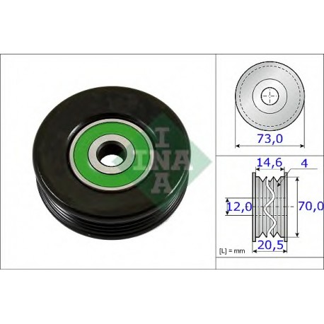 Τεντωτήρας ιμάντα poly-V INA 531085210