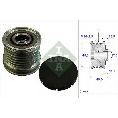 Εξαρτήματα γεννήτριας INA 535016610