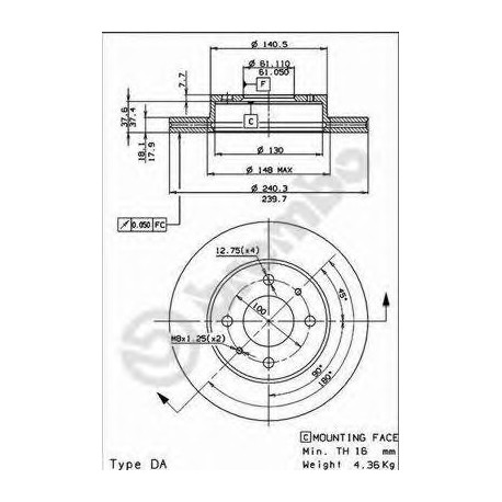 Σετ Δισκόπλακες AP 24274