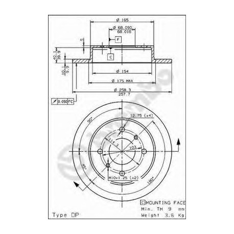 Σετ Δισκόπλακες AP 14305