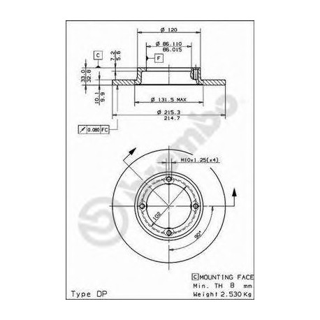 Σετ Δισκόπλακες AP 14135