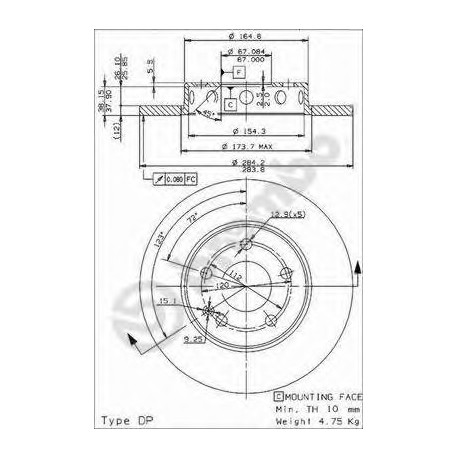 Σετ Δισκόπλακες AP 14466E