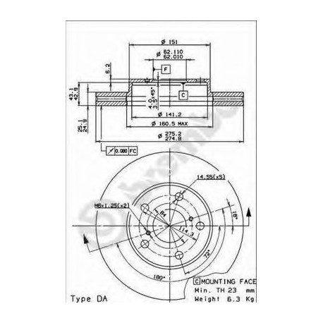 Σετ Δισκόπλακες AP 24848V