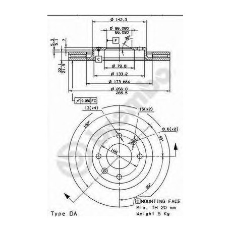 Σετ Δισκόπλακες AP 24787V