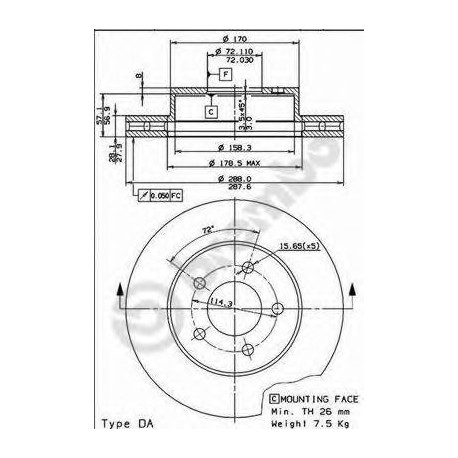 Σετ Δισκόπλακες AP 24824V